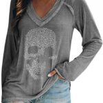 camisetas calaveras mujer